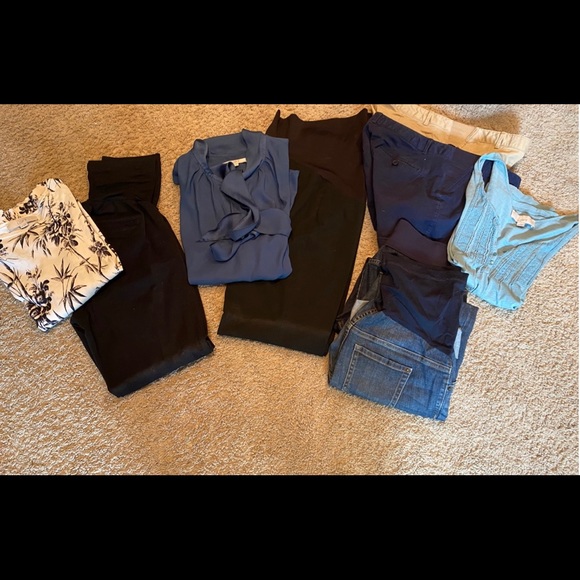 Maternity Bundle-Slacks/Shirts-Loft/Gap - Picture 1 of 6